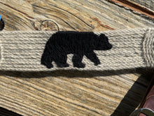 Load image into Gallery viewer, Elk or Bear Silhouette Mohair Breast Collar and Cinch