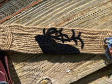 Load image into Gallery viewer, Elk or Bear Silhouette Mohair Breast Collar and Cinch