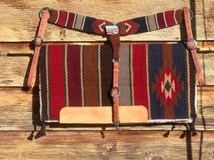 Wool Blanket Fleece Lined & Mohair Breast Collar