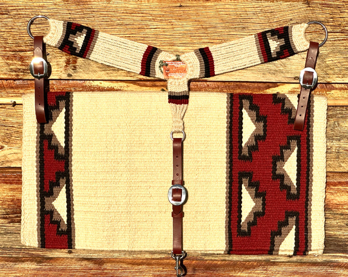 Natural Wool Blanket & Mohair Breast Collar