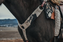 Load image into Gallery viewer, Elk Silhouette Mohair Breast Collar and Cinch