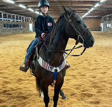Load image into Gallery viewer, American Flag Mohair Breast Collar