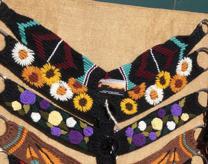 Sunflower Black Mohair Breast Collar