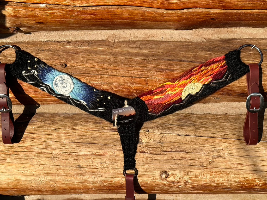 Full Moon & Sunset Mohair Breast Collar