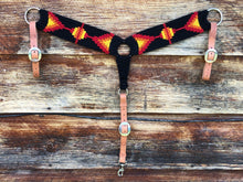 Load image into Gallery viewer, &quot;On Fire&quot; Mohair Breast Collar