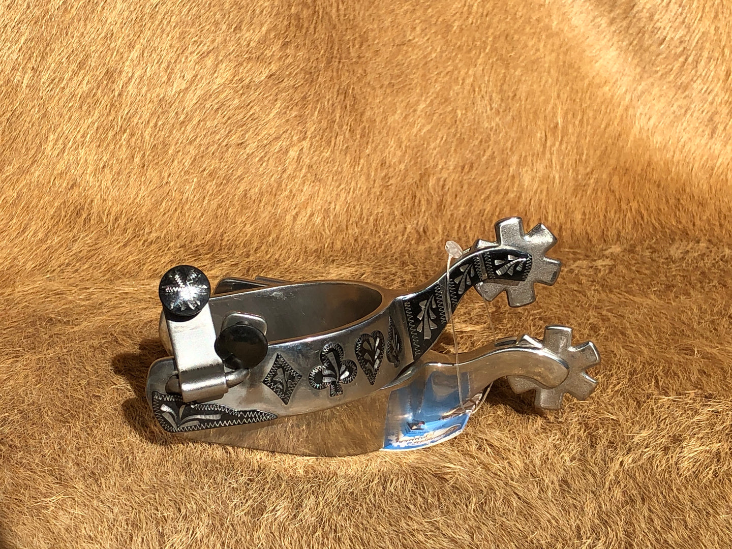 Polished Card Suit Spurs