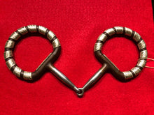 Load image into Gallery viewer, Weighted D-Ring Snaffle Bit