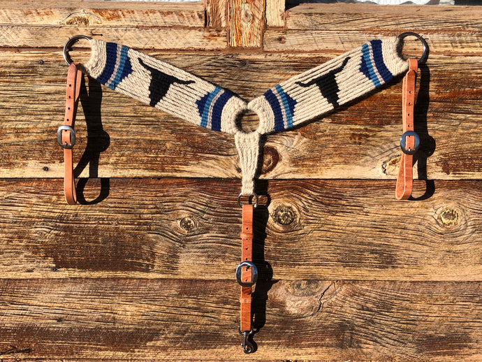 Corriente Skull Mohair Breast Collar
