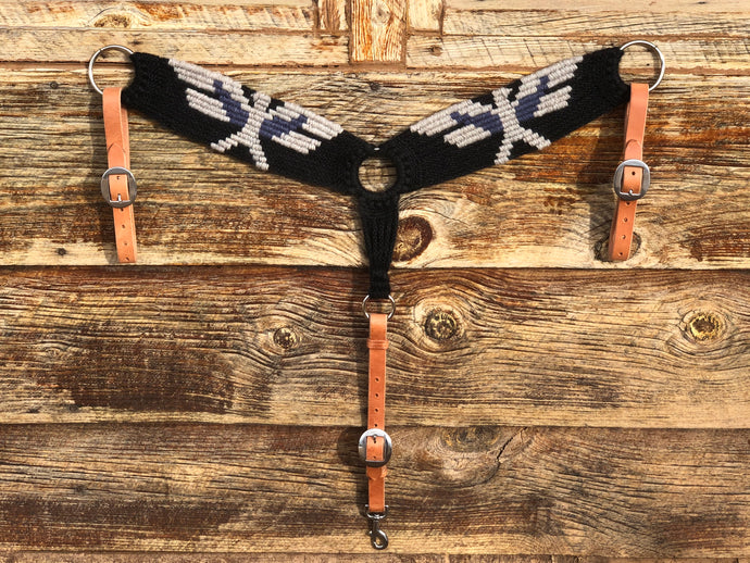 Midnight Thunderbird Mohair Breast Collar