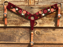 Load image into Gallery viewer, Run For The Roses Mohair Breast Collar