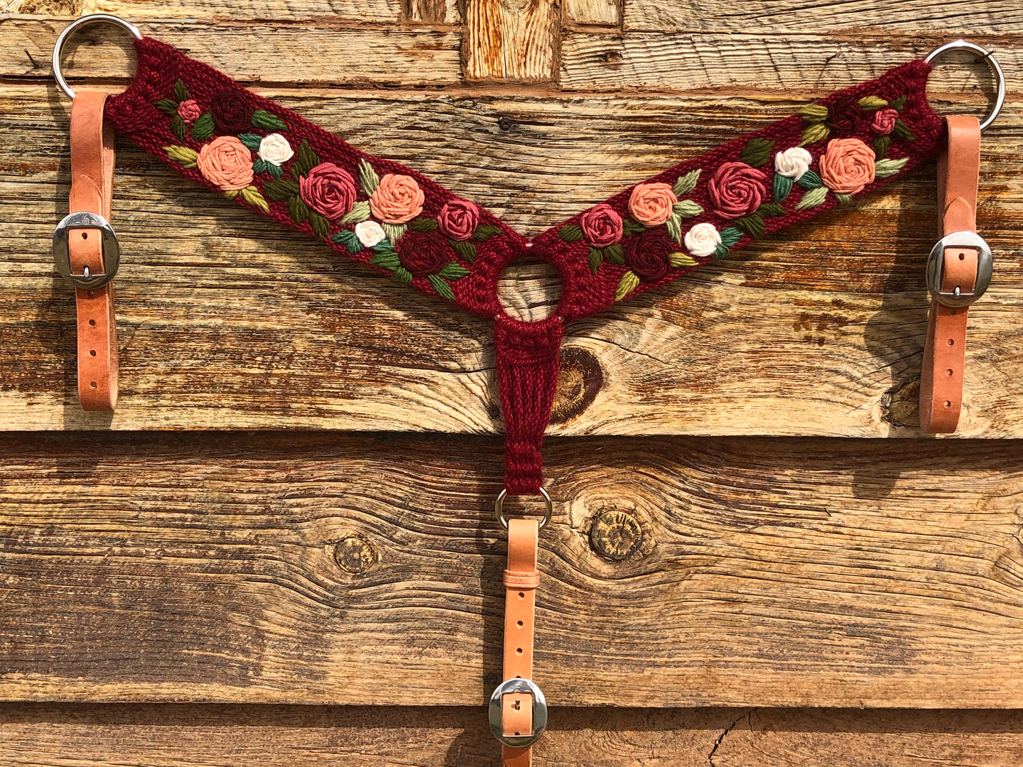 Run For The Roses Mohair Breast Collar