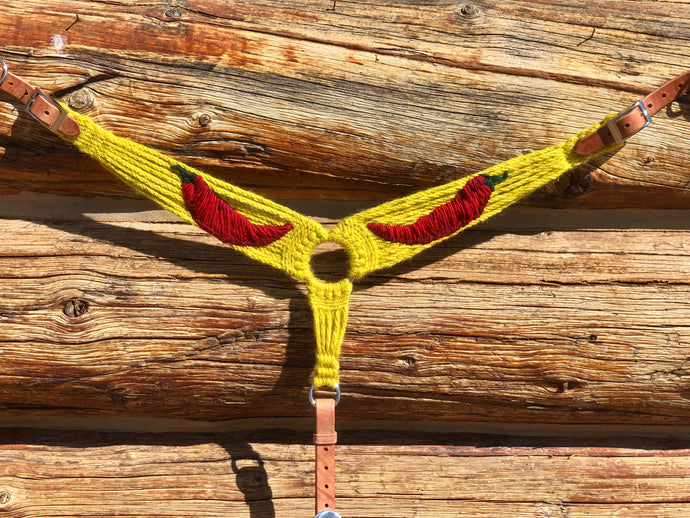 Hot Chili Mohair Breast Collar