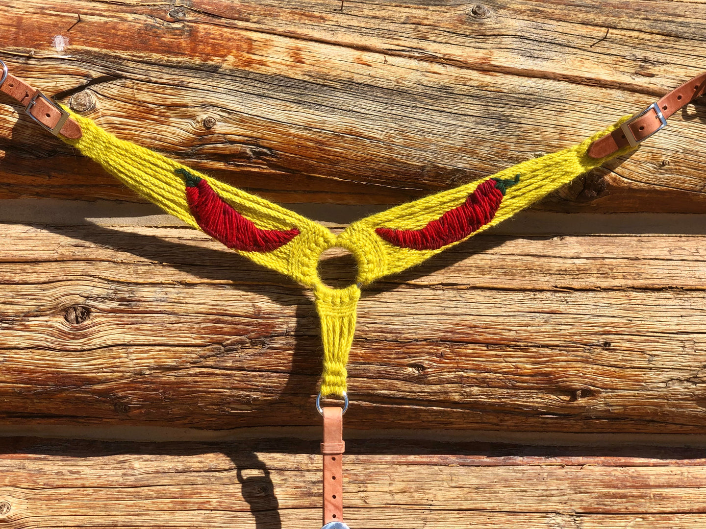 Hot Chili Mohair Breast Collar