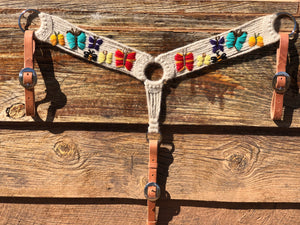 Butterfly Mohair Breast Collar