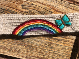 Rainbow Mohair Breast Collar