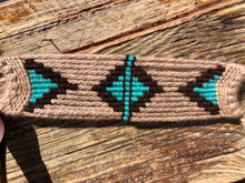 Load image into Gallery viewer, Turquoise Diamond Mohair Breast Collar