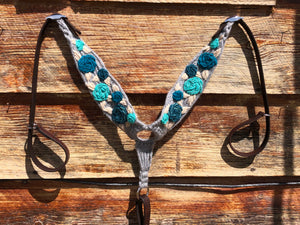 Run For The Roses Mohair Breast Collar