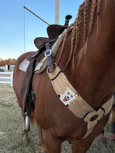 Load image into Gallery viewer, Custom Puppy Portrait Mohair Breast Collar