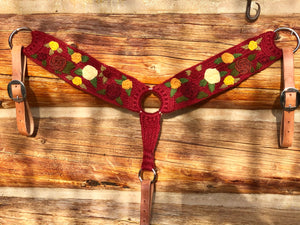 Run For The Roses Mohair Breast Collar