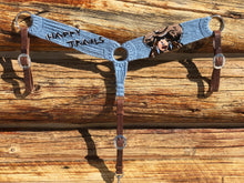 Load image into Gallery viewer, Custom Mohair Breast Collar &amp; Cinch