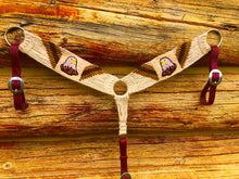 Load image into Gallery viewer, Embroidered Eagle Mohair Breast Collar