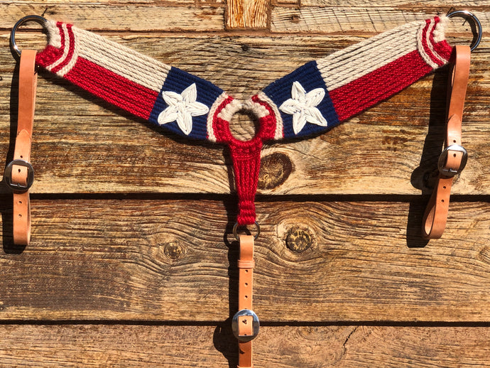 Texas Flag Mohair Breast Collar
