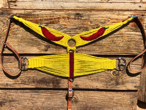 Hot Chili Mohair Breast Collar