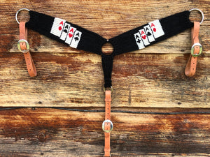 Card Suits Mohair Breast Collar