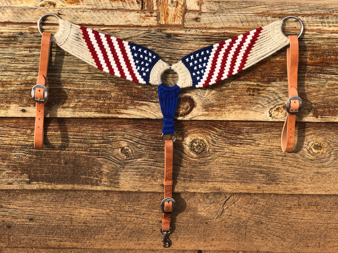 American Flag Mohair Breast Collar