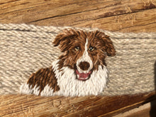 Load image into Gallery viewer, Custom Puppy Portrait Mohair Breast Collar