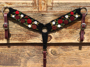 Run For The Roses Mohair Breast Collar