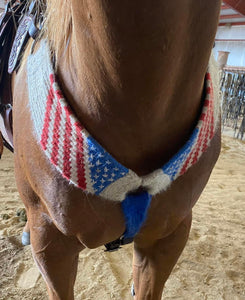 American Flag Mohair Breast Collar