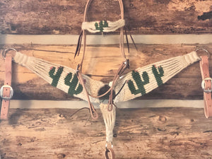 Cactus Mohair Breast Collar