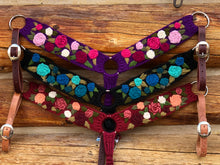 Load image into Gallery viewer, Run For The Roses Mohair Breast Collar